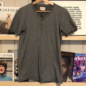 Striped Henley Tee - Australian